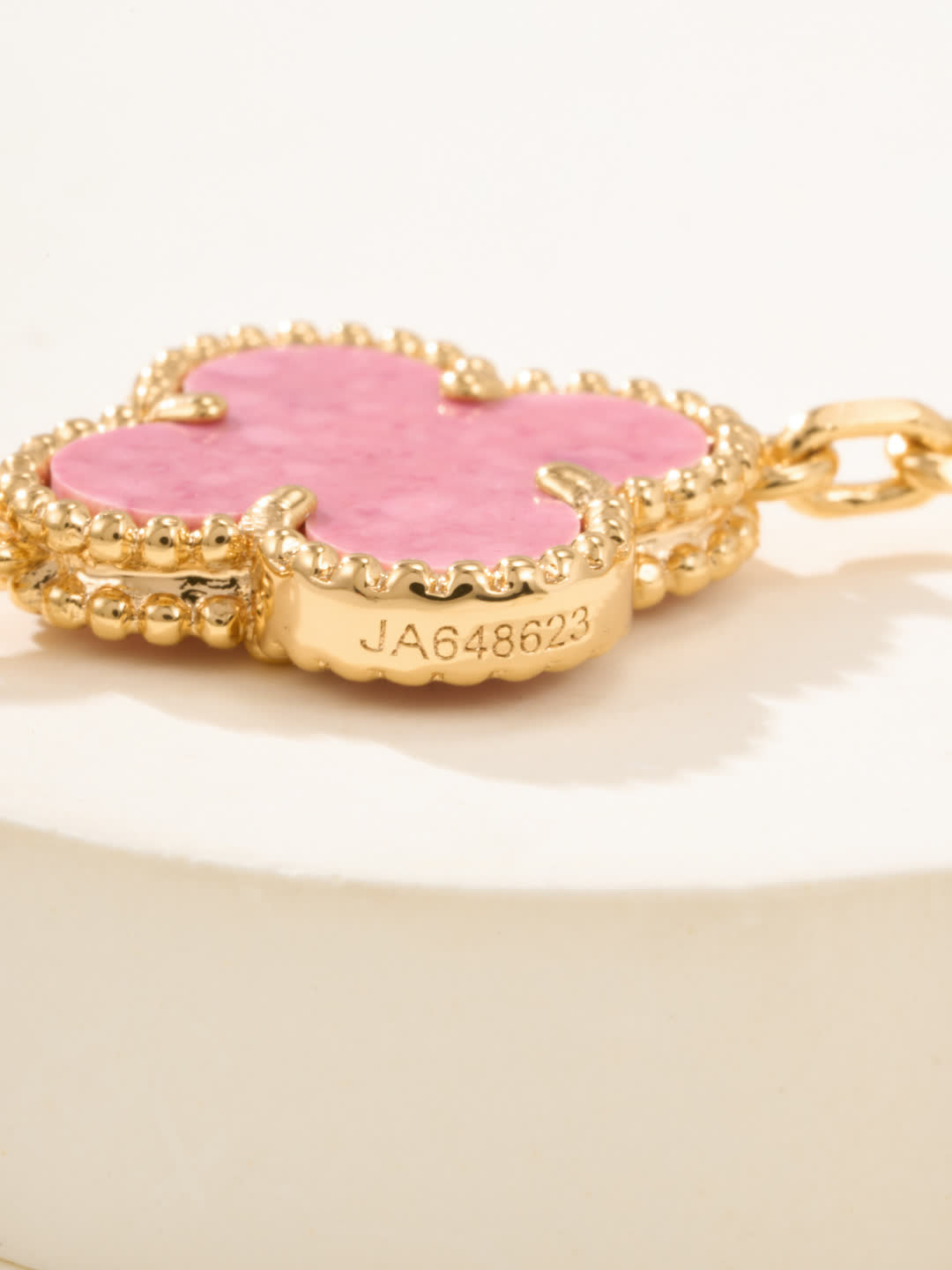 Van Cleef & Arpels Alhambra Pink Enamel Bracelet
